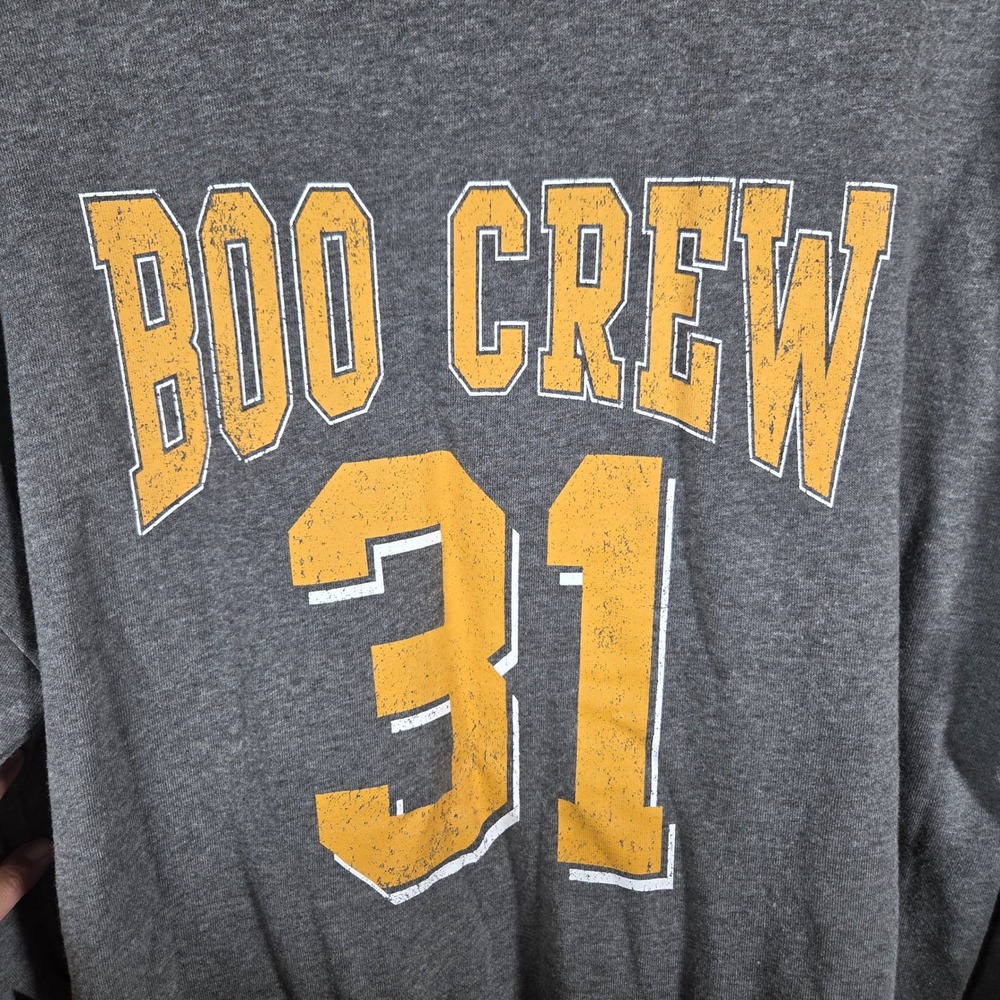 Grayson Threads Boo Crew 31 Sweatshirt Womens Large Gray Halloween Graphic Goth - Picture 3 of 9